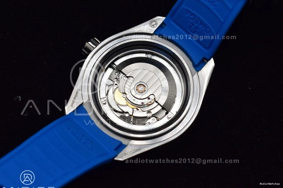 6000M Deep 1:1 Dial A Ultra TF Best Bezel Edition SS Ceramic Seamaster on Blue Rubber Strap White 1078 Black Versatile 0404